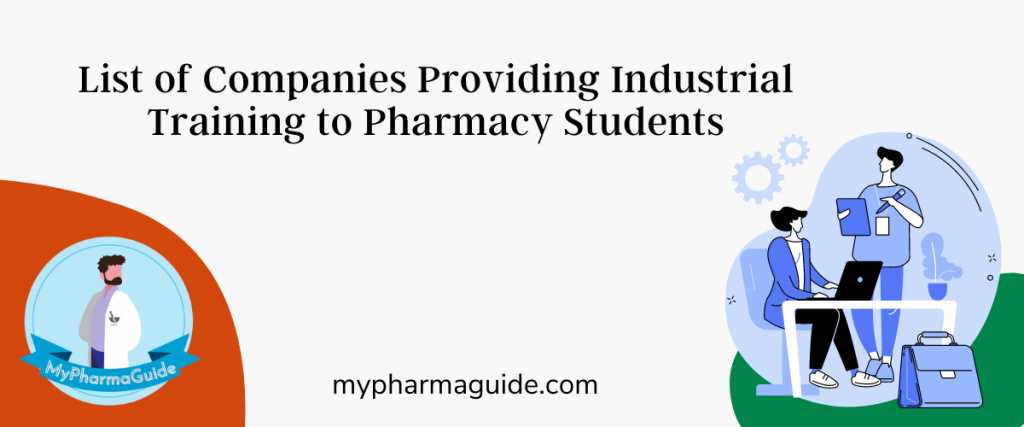 Pharmaceutical Companies for Industrial Training Certificate