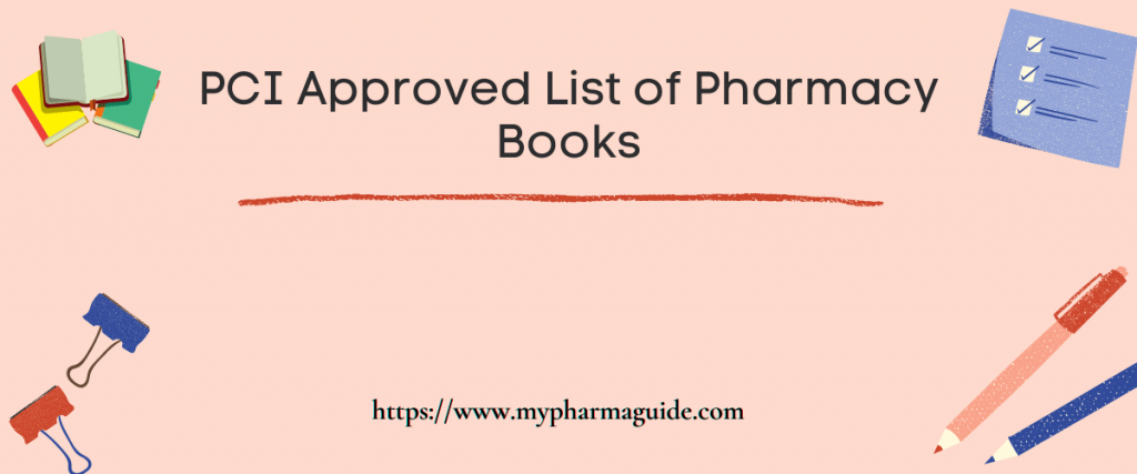 PCI Approved List of Pharmacy Books