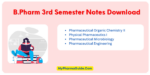 Best B.Pharm 1st Semester Notes PDF Download - MyPharmaGuide.Com