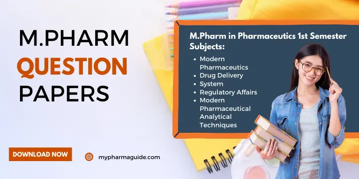 M.Pharm Pharmaceutics Question Papers Download